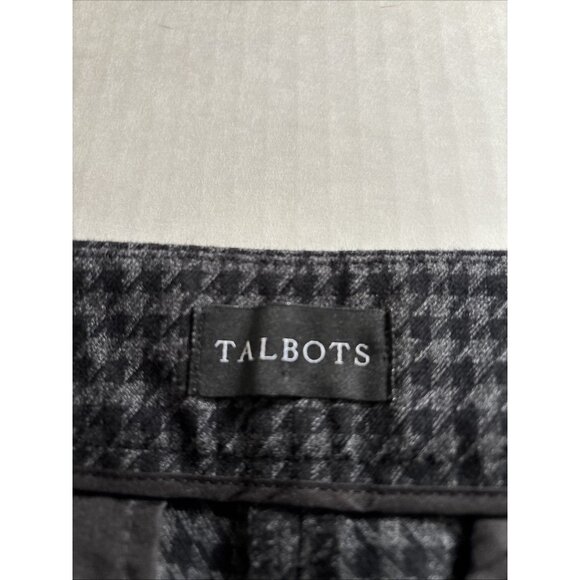 Talbots Gray Chatham Ankle Pants Herringbone Size 12P - Picture 3 of 7